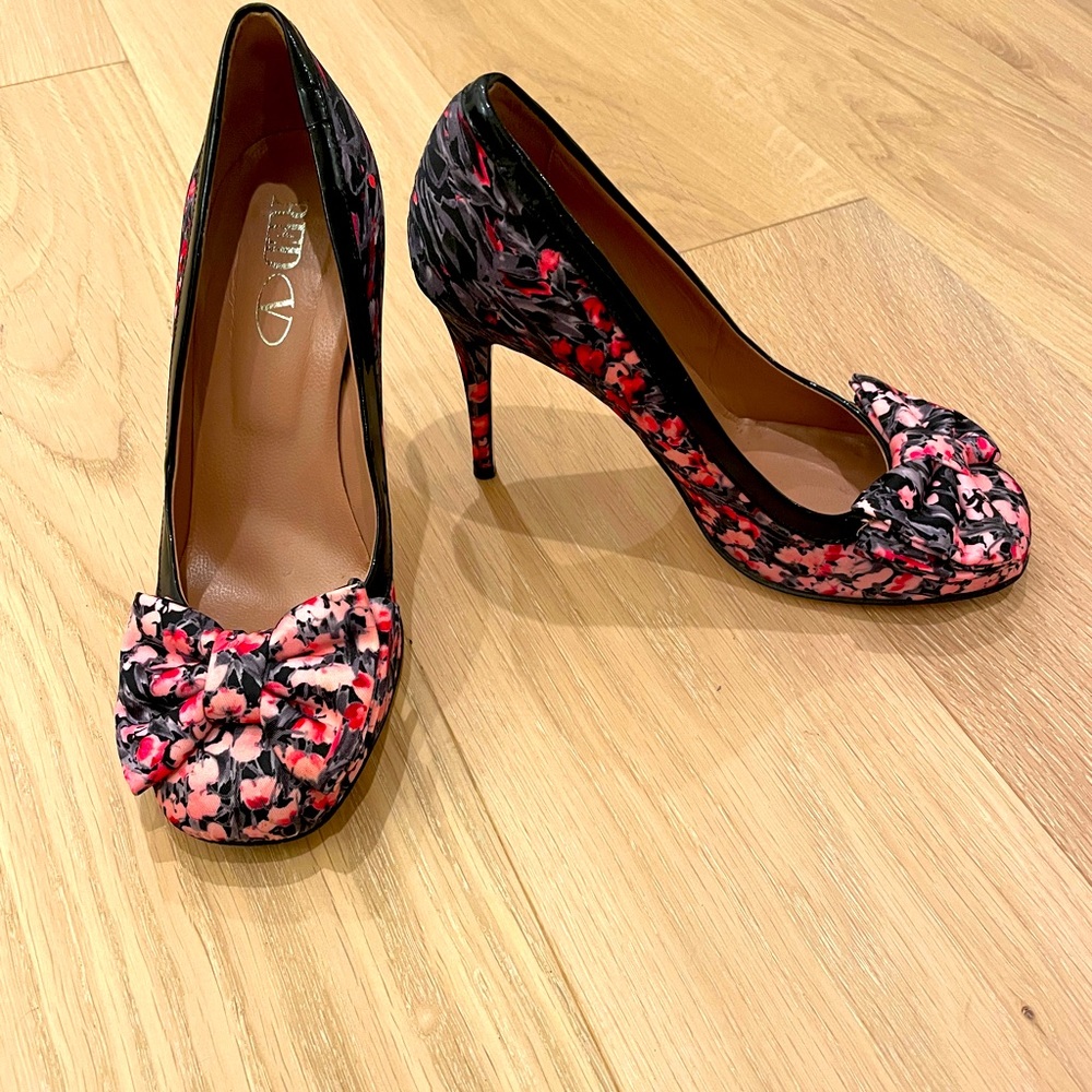 Red Valentino Floral High Heel Pumps